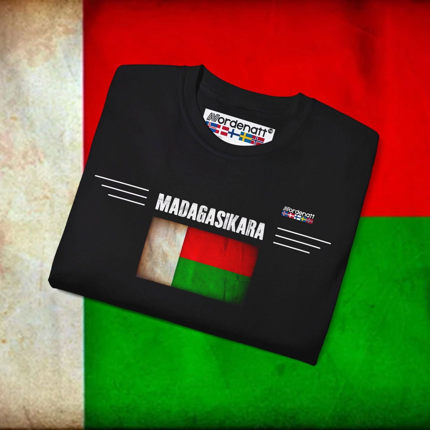 Madagascar Flag Heritage Tee - Nordenatt TM