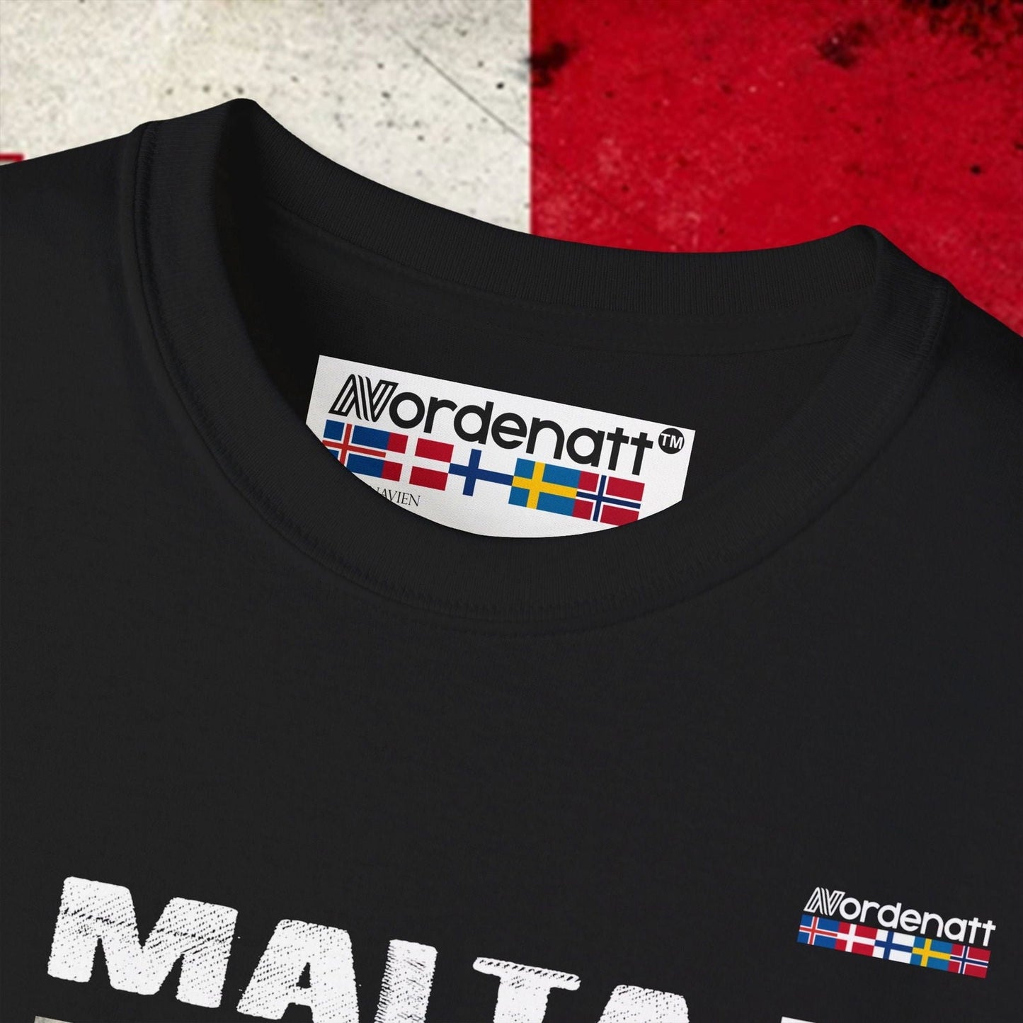 Malta Soft Cotton Flag Tee - Nordenatt TM