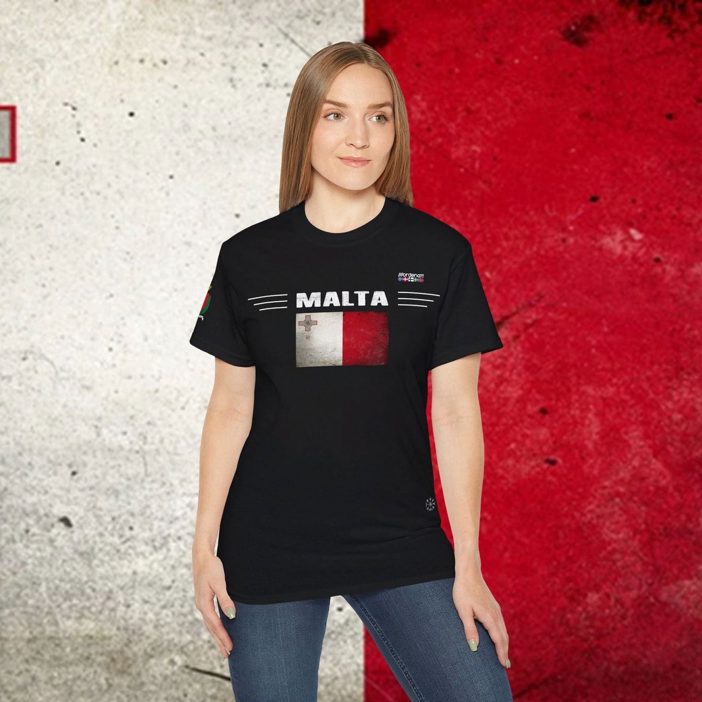 Malta Soft Cotton Flag Tee - Nordenatt TM