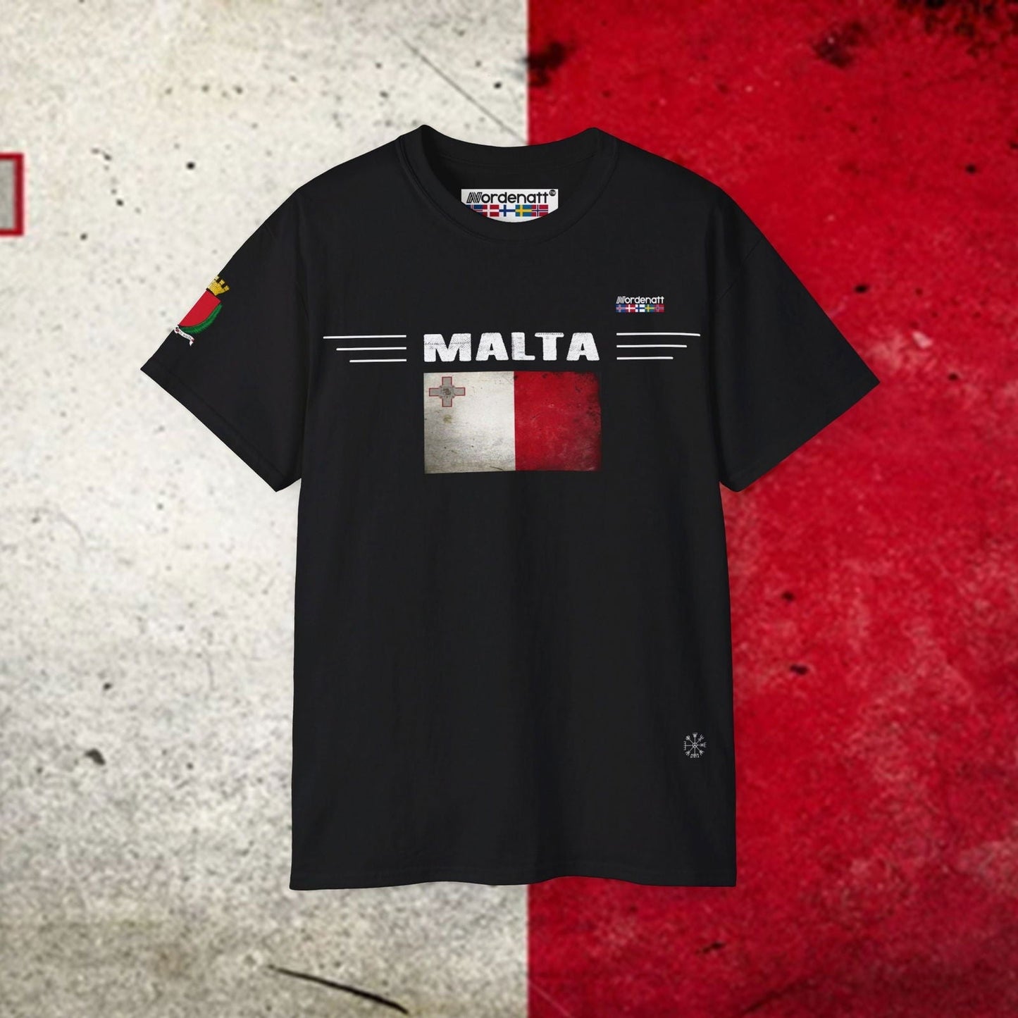 Malta Soft Cotton Flag Tee - Nordenatt TM