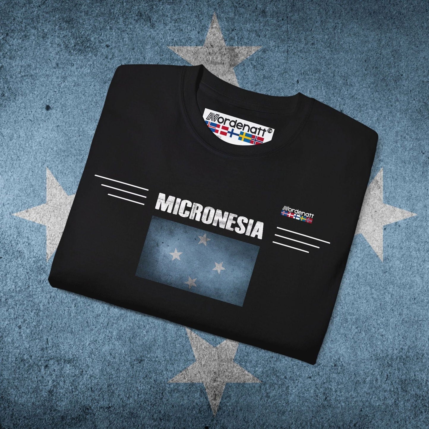 Micronesia Flag Premium Cotton Tee - Nordenatt TM