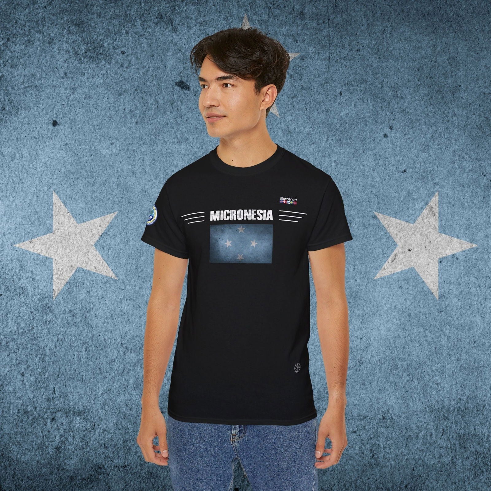 Micronesia Flag Premium Cotton Tee - Nordenatt TM