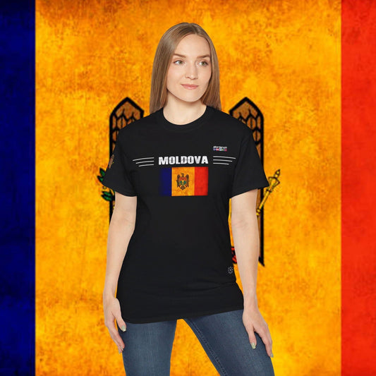 Moldova Heritage Flag Cotton T-Shirt - Nordenatt TM