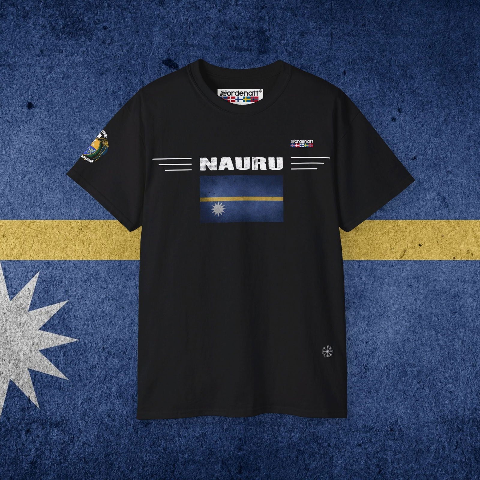 Nauru Soft Cotton Flag T-Shirt - Nordenatt TM