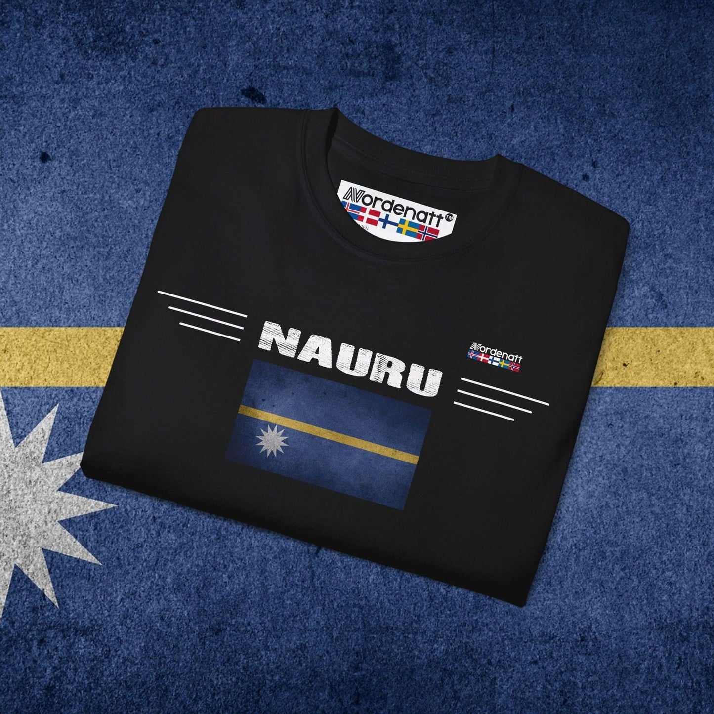 Nauru Soft Cotton Flag T-Shirt - Nordenatt TM