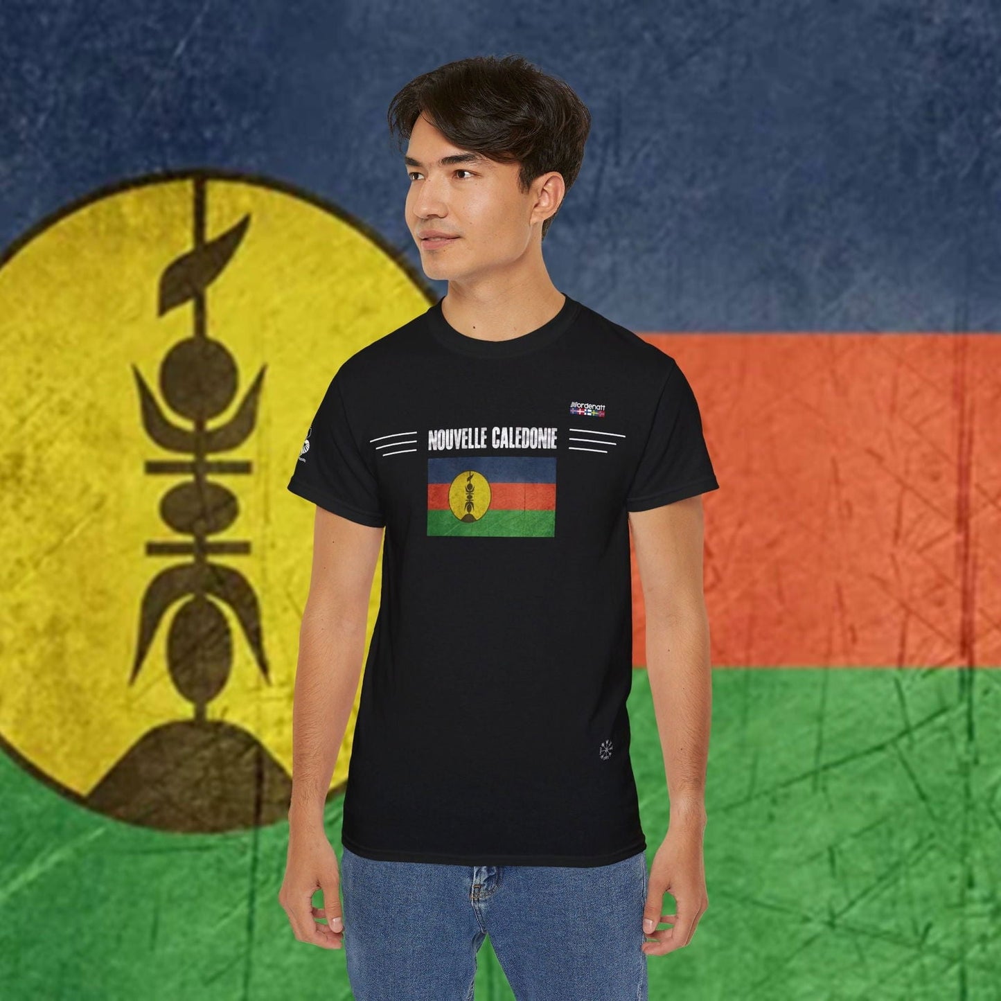 New Caledonia Flag Heritage Tee - Nordenatt TM