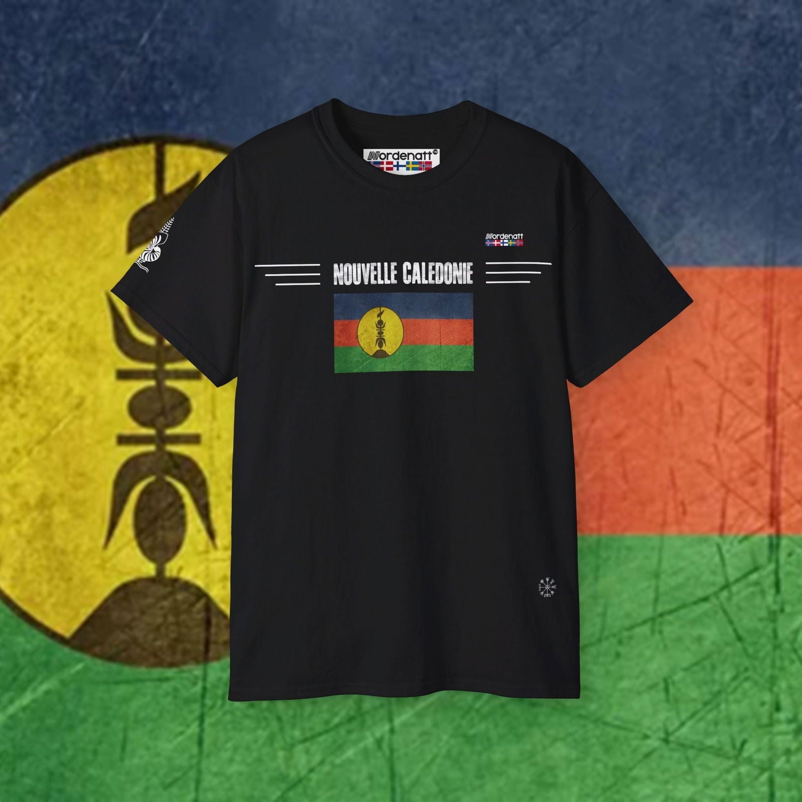 New Caledonia Flag Heritage Tee - Nordenatt TM