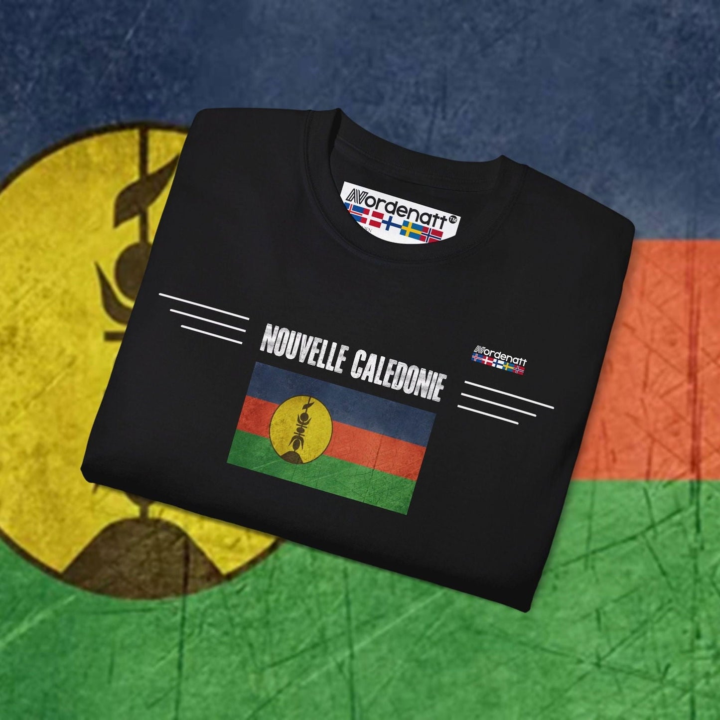 New Caledonia Flag Heritage Tee - Nordenatt TM