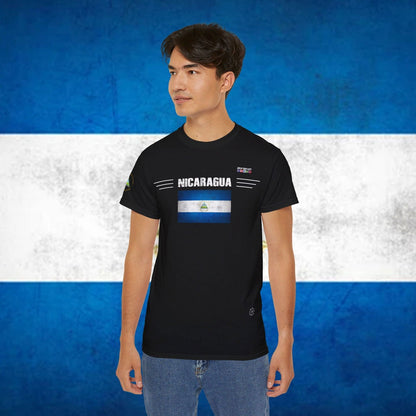 Nicaragua Soft Cotton Flag T-Shirt - Nordenatt TM