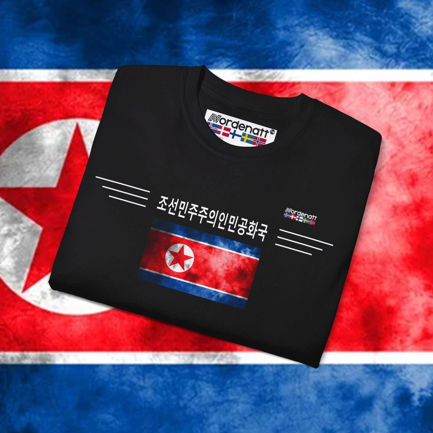 North Korea Premium Flag T-Shirt - Nordenatt TM