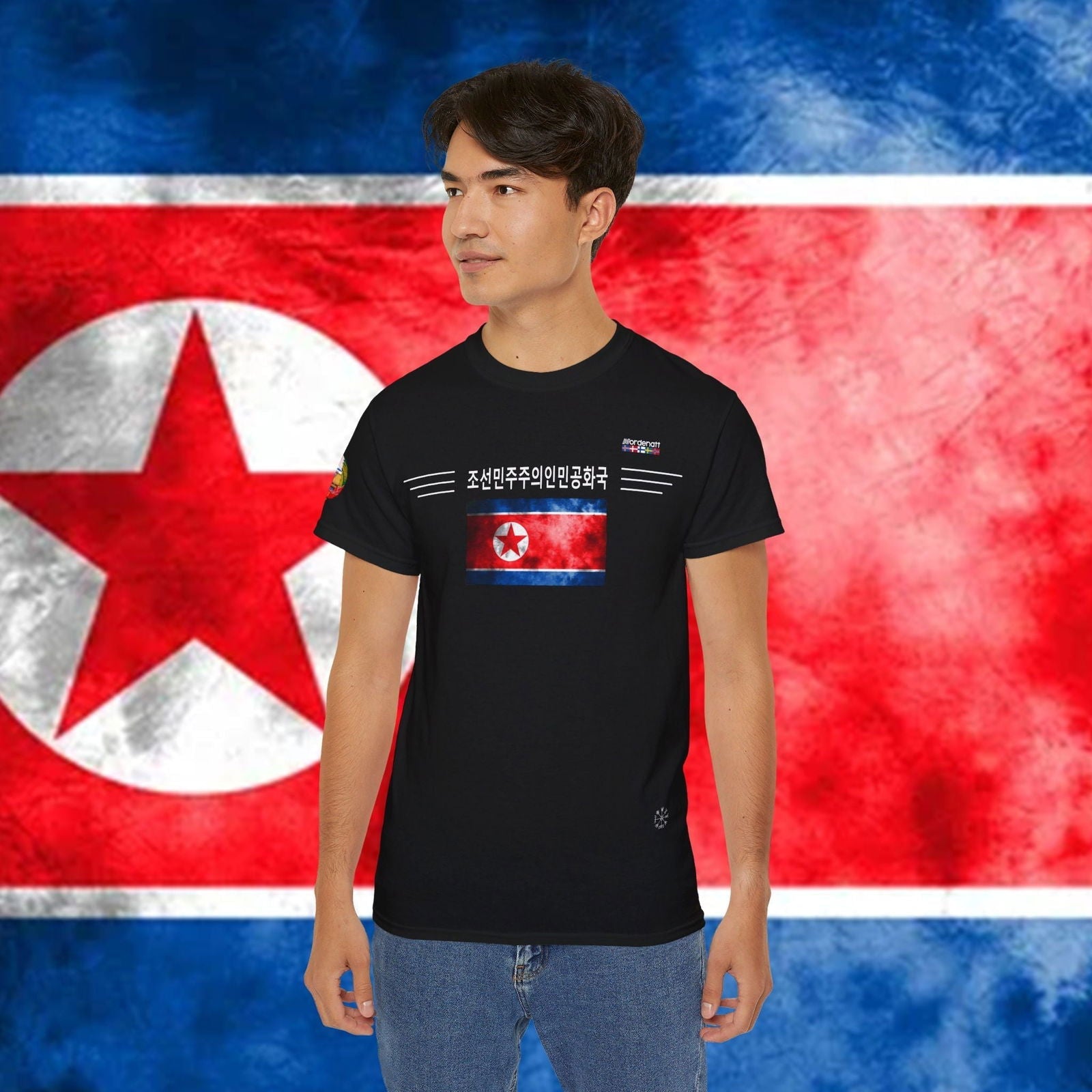 North Korea Premium Flag T-Shirt - Nordenatt TM