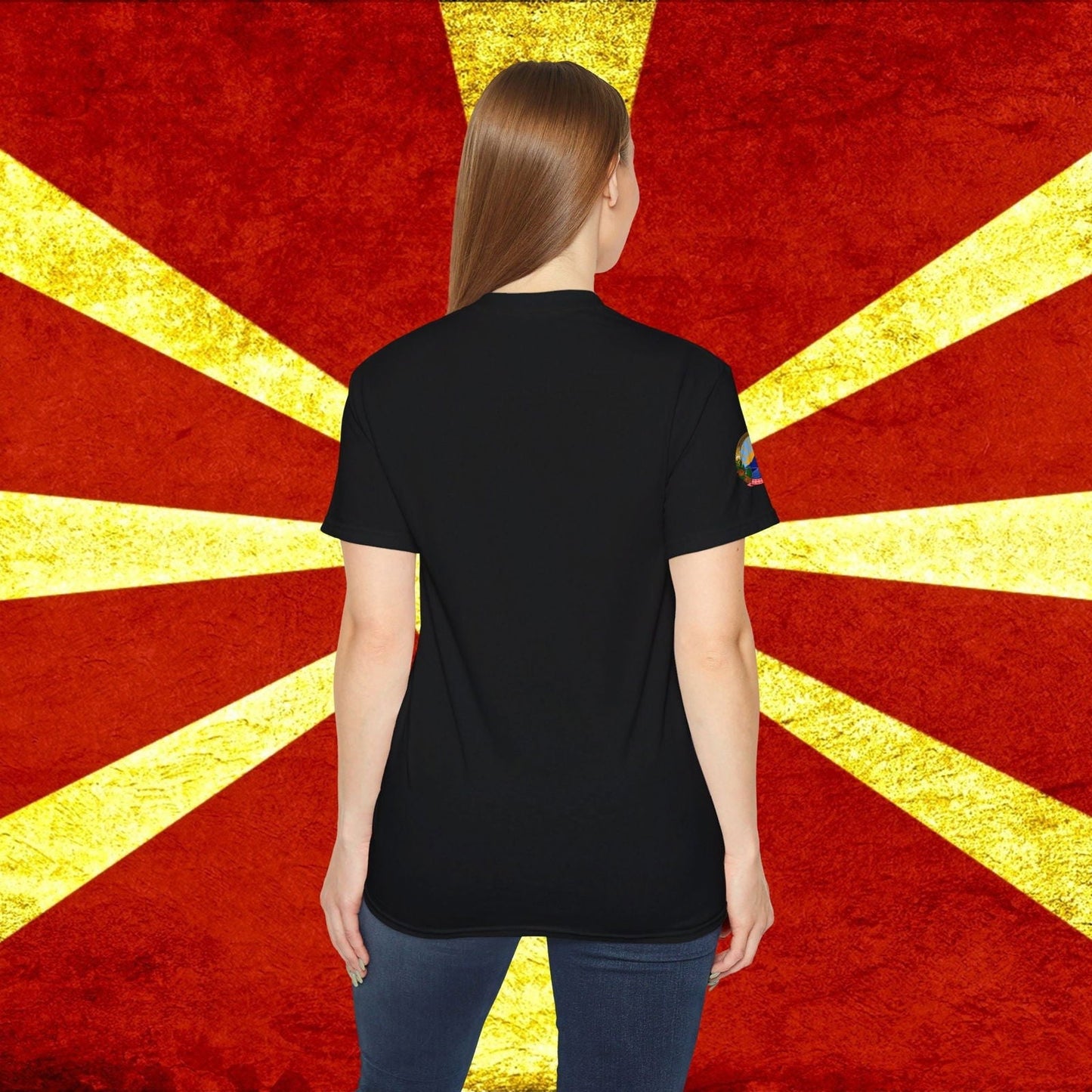 North Macedonia Soft Cotton Flag Tee - Nordenatt TM