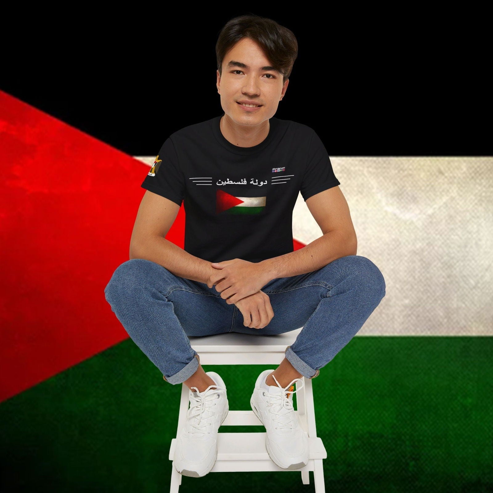 Palestine Flag Premium Cotton Tee - Nordenatt TM