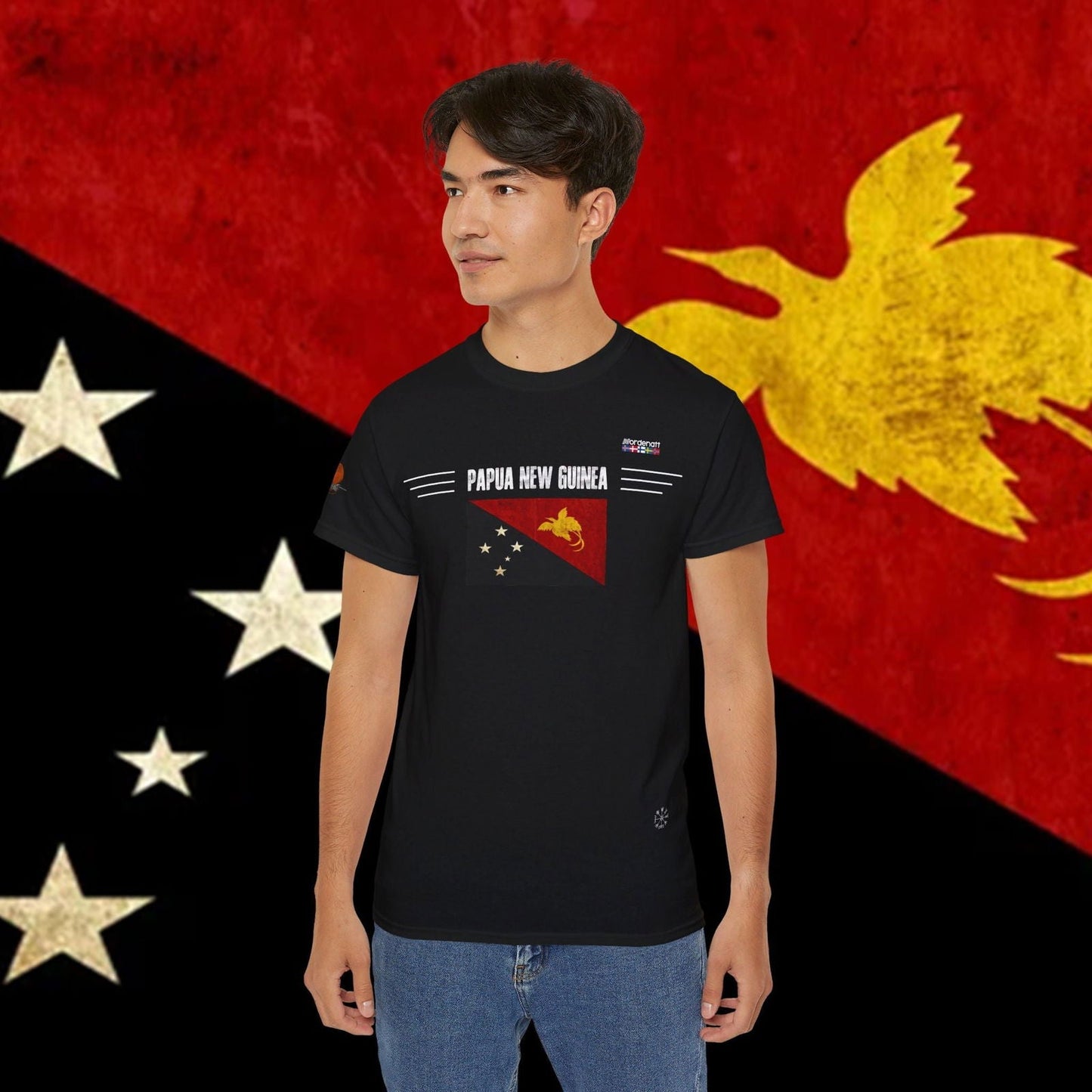 Papua New Guinea Soft Cotton Flag Tee - Nordenatt TM