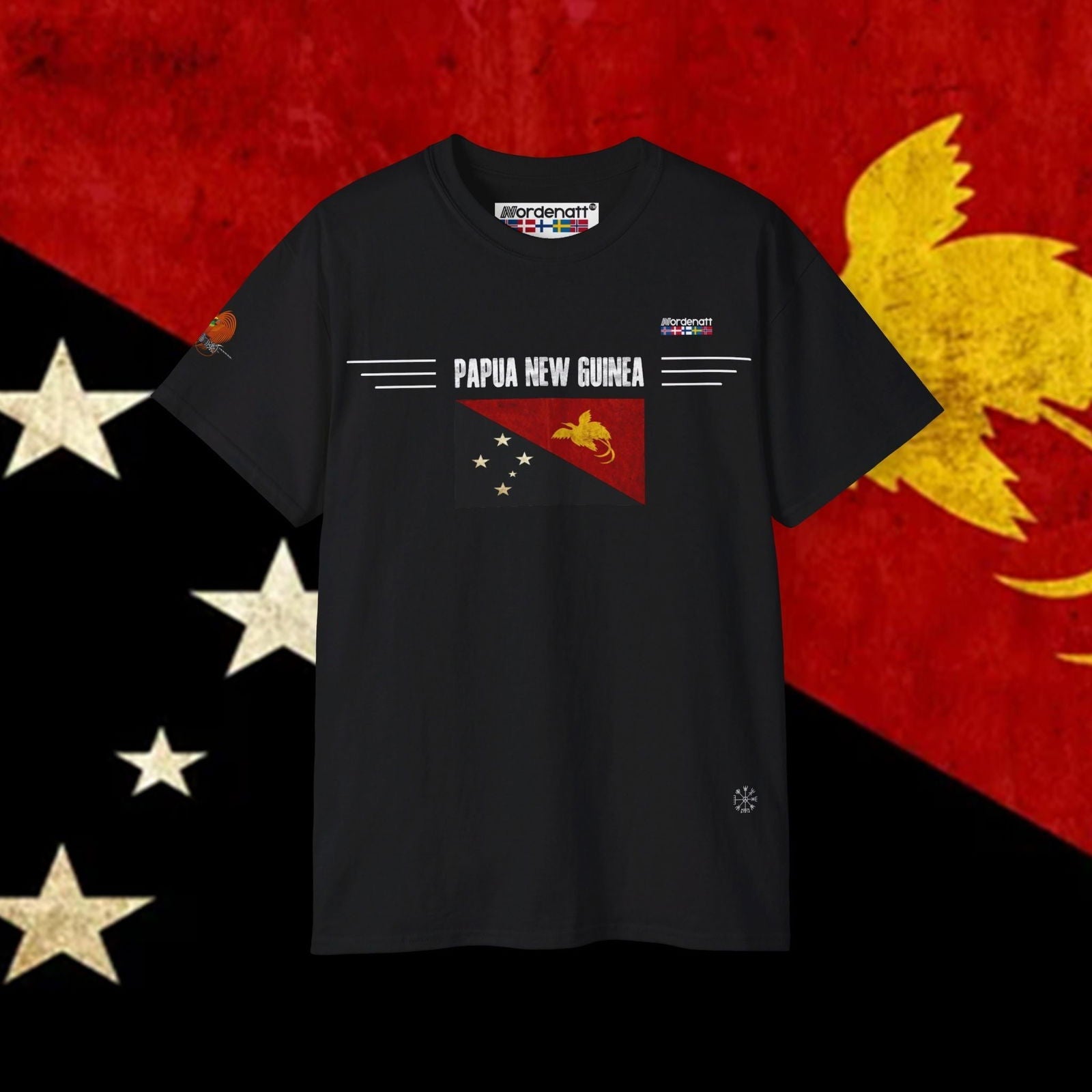 Papua New Guinea Soft Cotton Flag Tee - Nordenatt TM