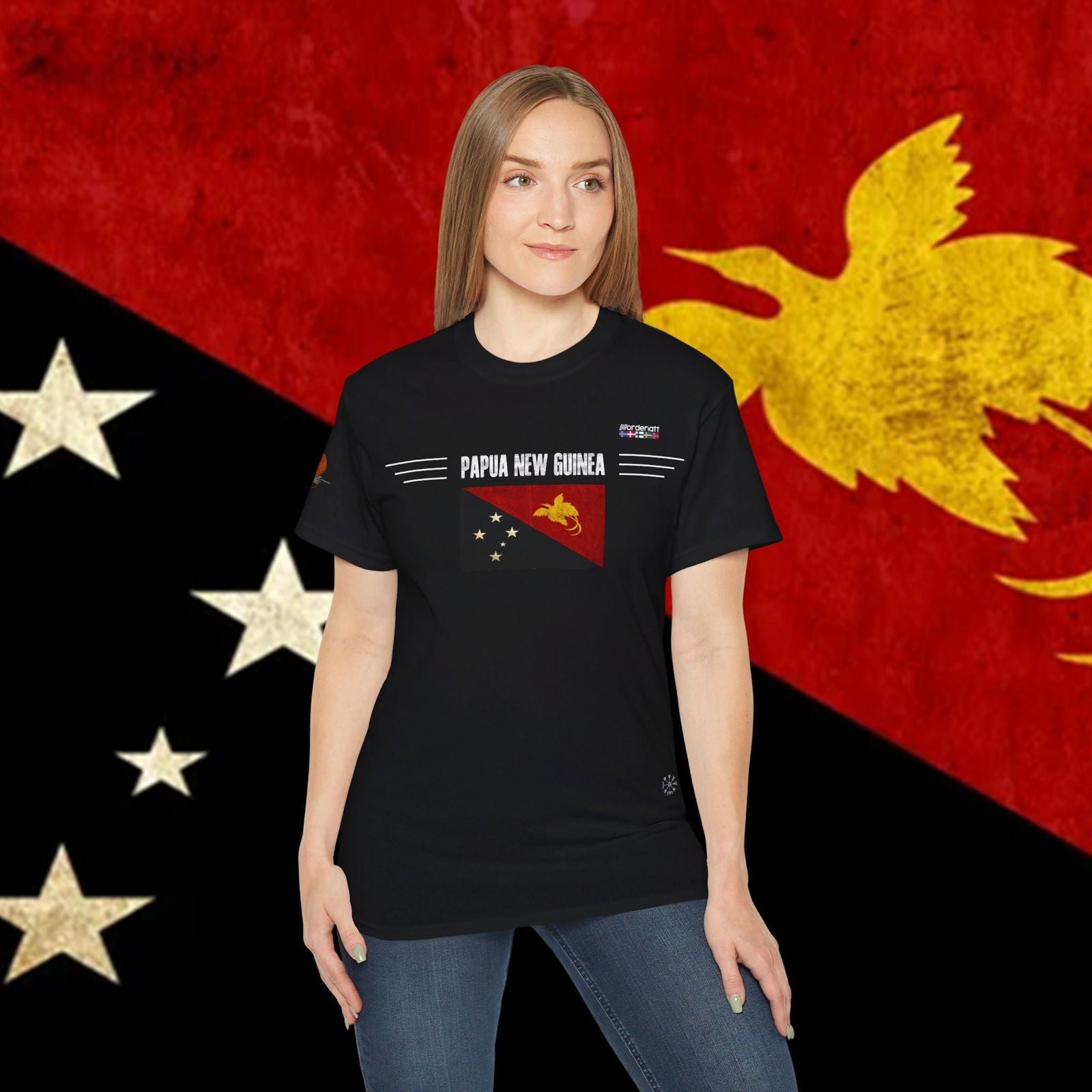 Papua New Guinea Soft Cotton Flag Tee - Nordenatt TM