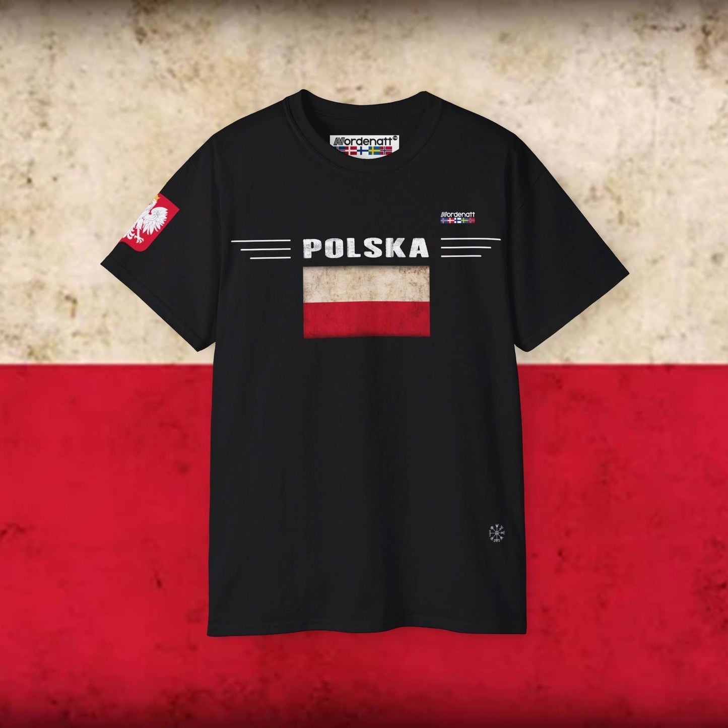 Poland Soft Cotton Flag T-Shirt - Nordenatt TM