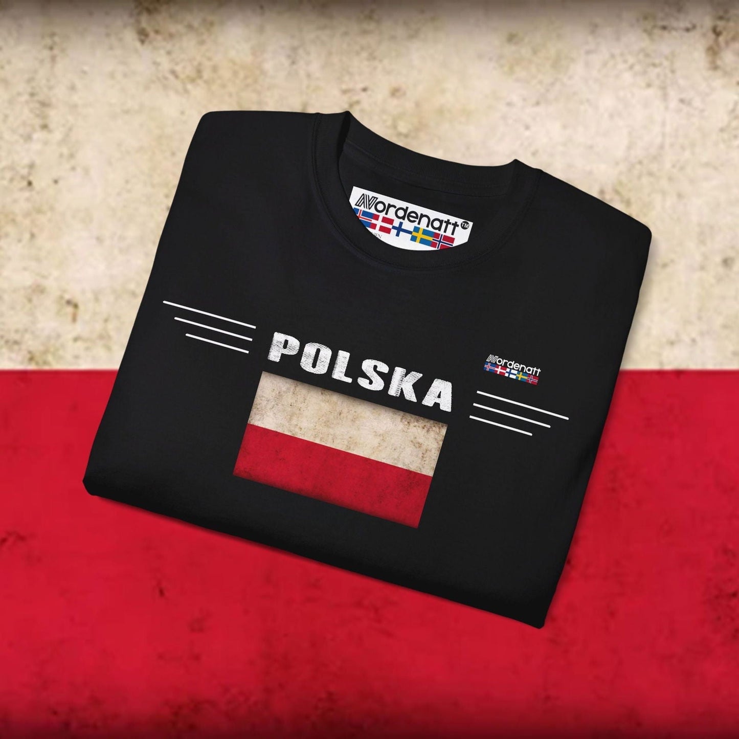 Poland Soft Cotton Flag T-Shirt - Nordenatt TM