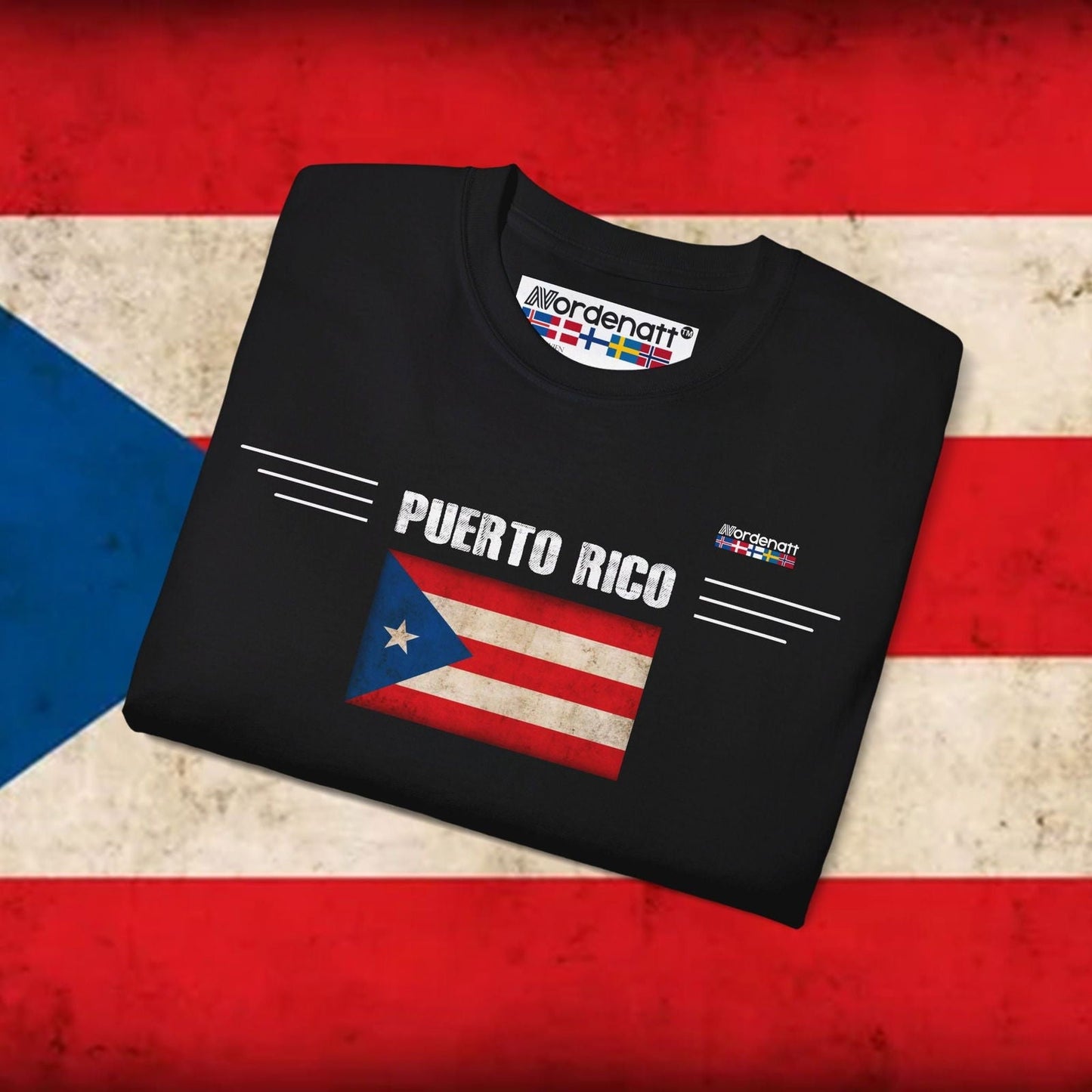 Puerto Rico Soft Cotton Heritage Tee - Nordenatt TM