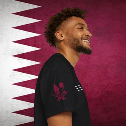 Qatar Premium Flag Cotton T-Shirt - Nordenatt TM