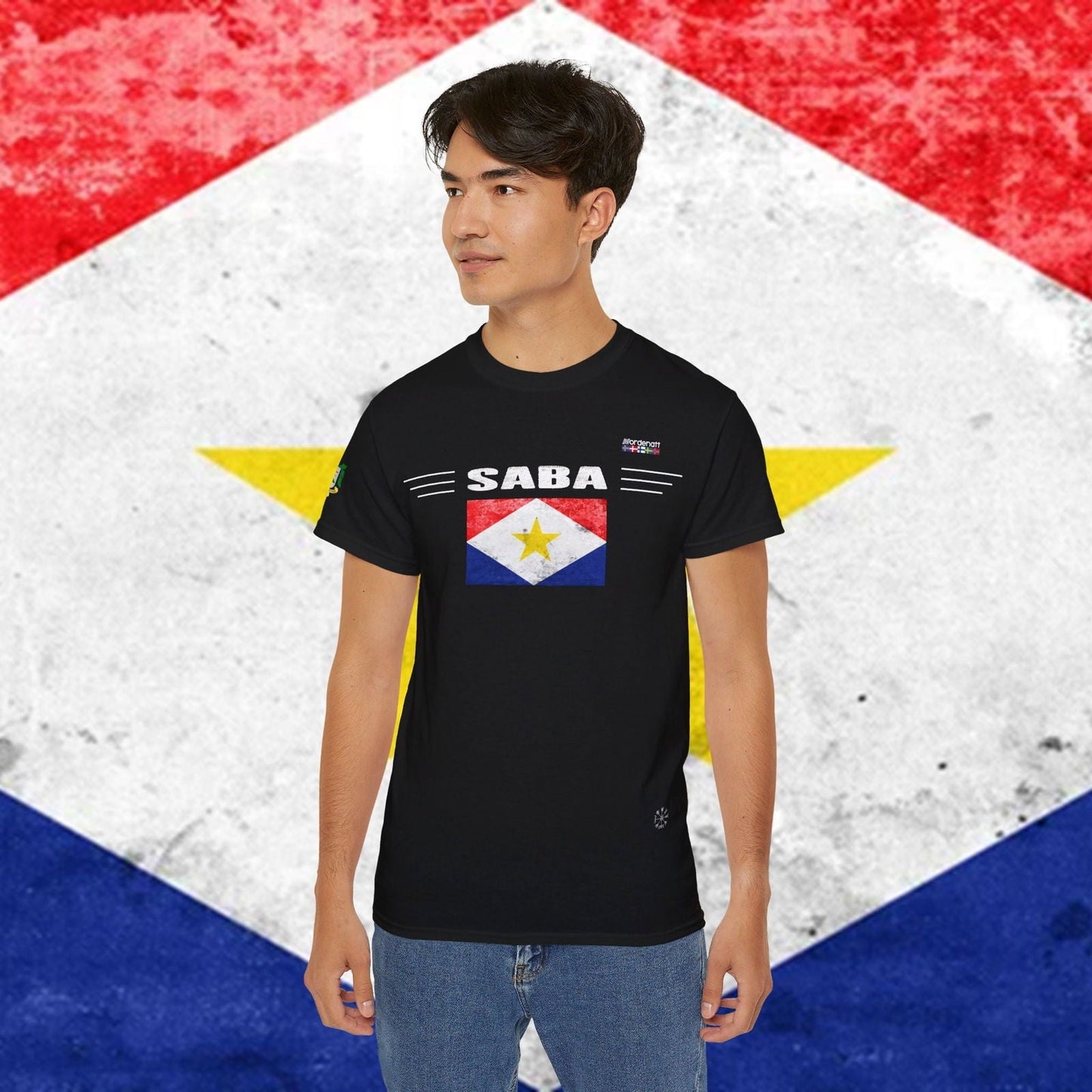 Saba Heritage Flag Cotton Tee - Nordenatt TM