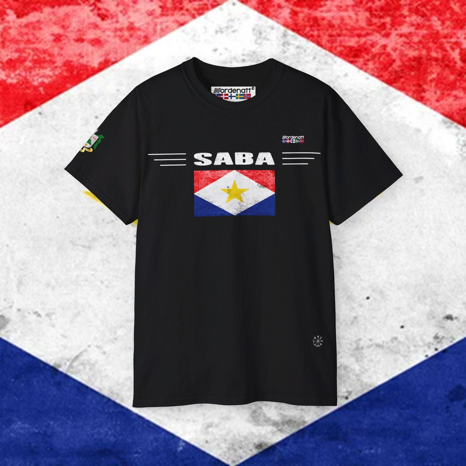 Saba Heritage Flag Cotton Tee - Nordenatt TM