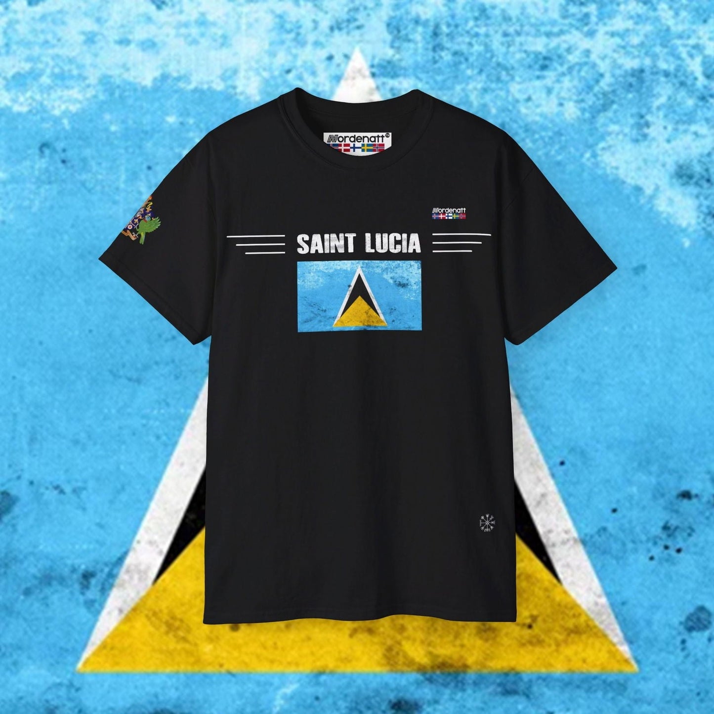 Saint Lucia Flag Heritage Tee - Nordenatt TM