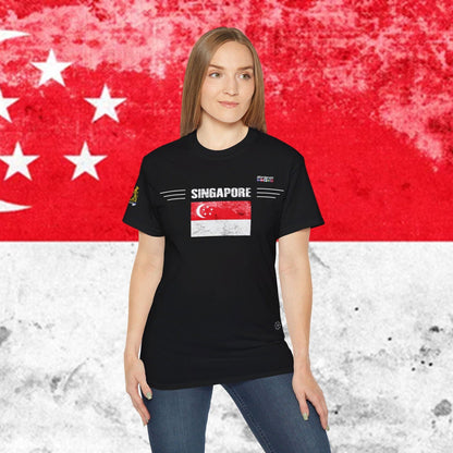 Singapore Soft Cotton Flag T-Shirt - Nordenatt TM