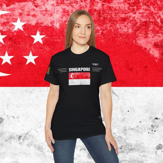 Singapore Soft Cotton Flag T-Shirt - Nordenatt TM