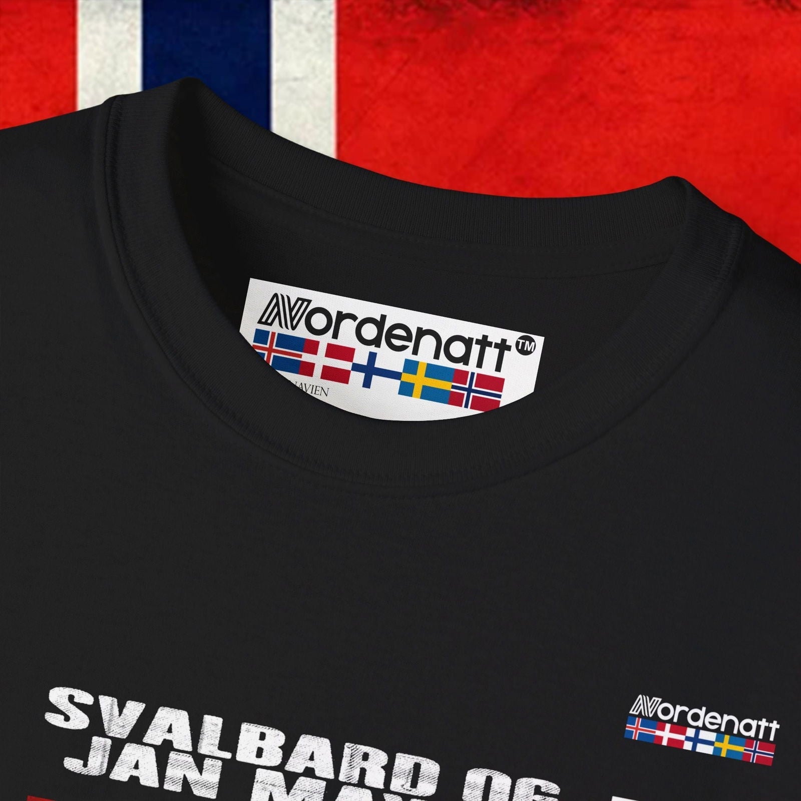 Svalbard and Jan Mayen Flag Cotton T-Shirt - Nordenatt TM