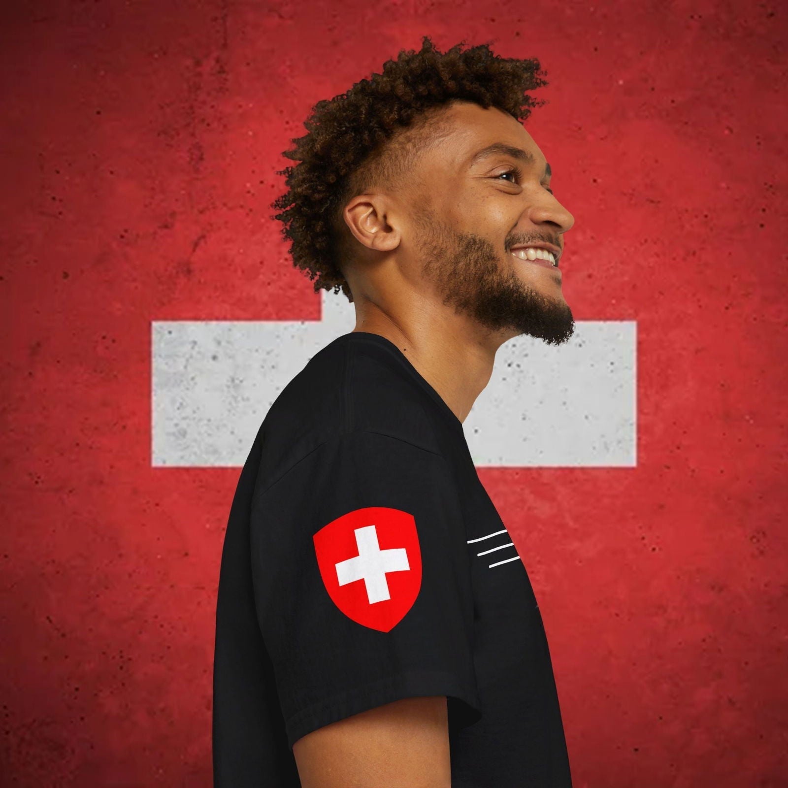 Switzerland Heritage Flag T-Shirt - Nordenatt TM