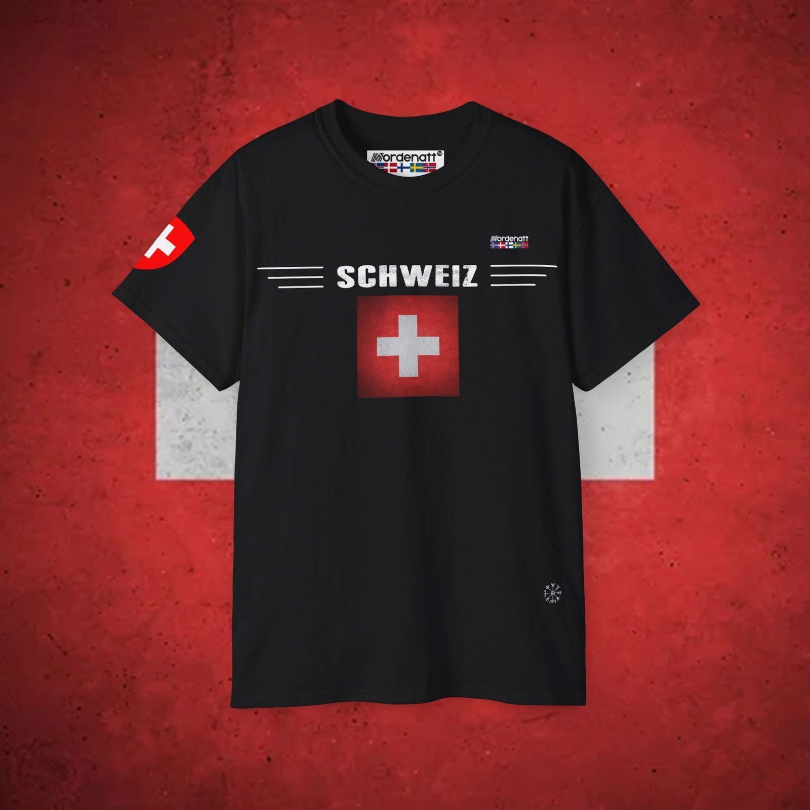 Switzerland Heritage Flag T-Shirt - Nordenatt TM