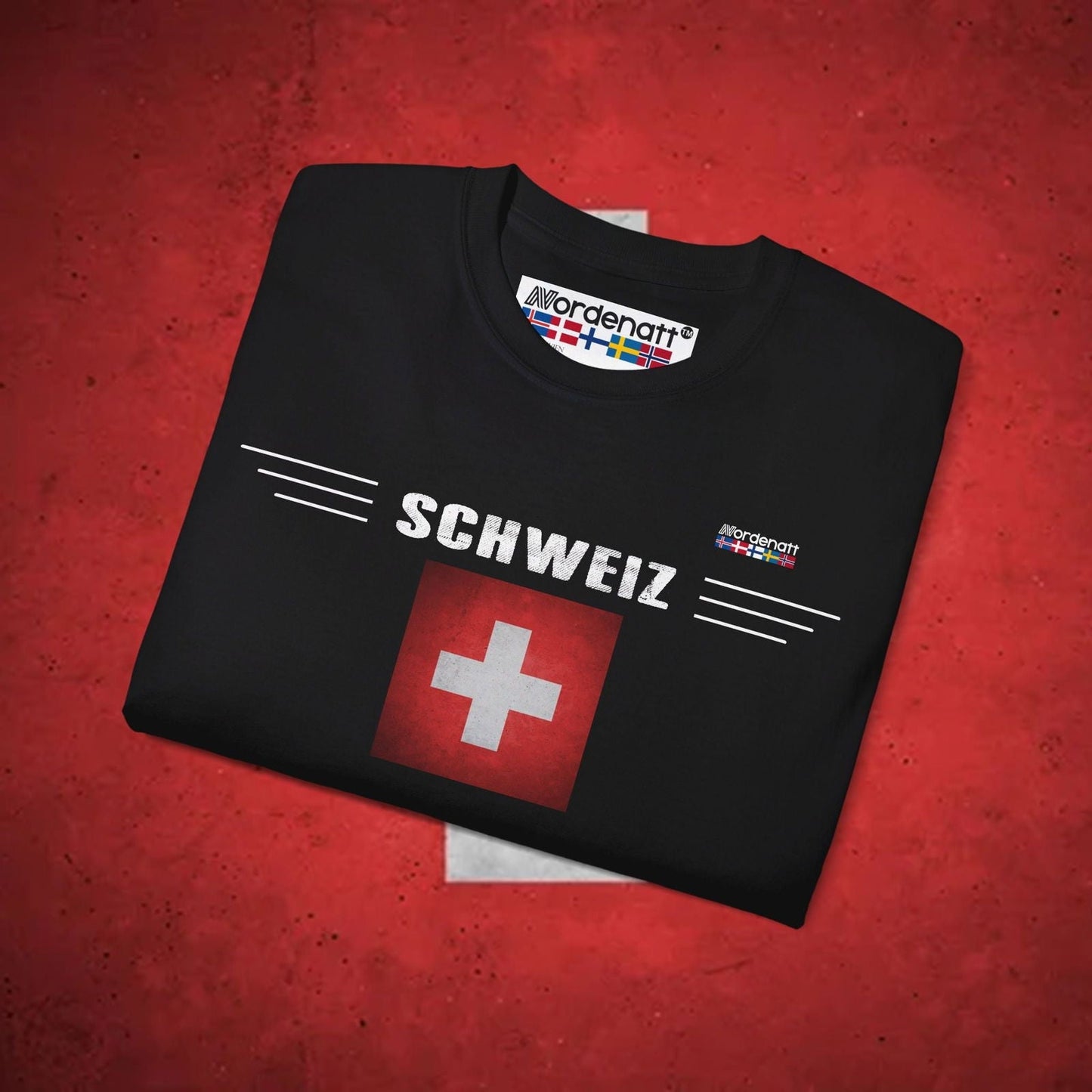 Switzerland Heritage Flag T-Shirt - Nordenatt TM