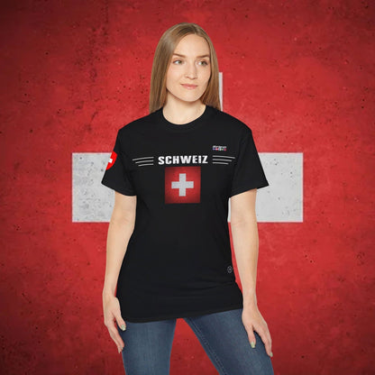 Switzerland Heritage Flag T-Shirt - Nordenatt TM