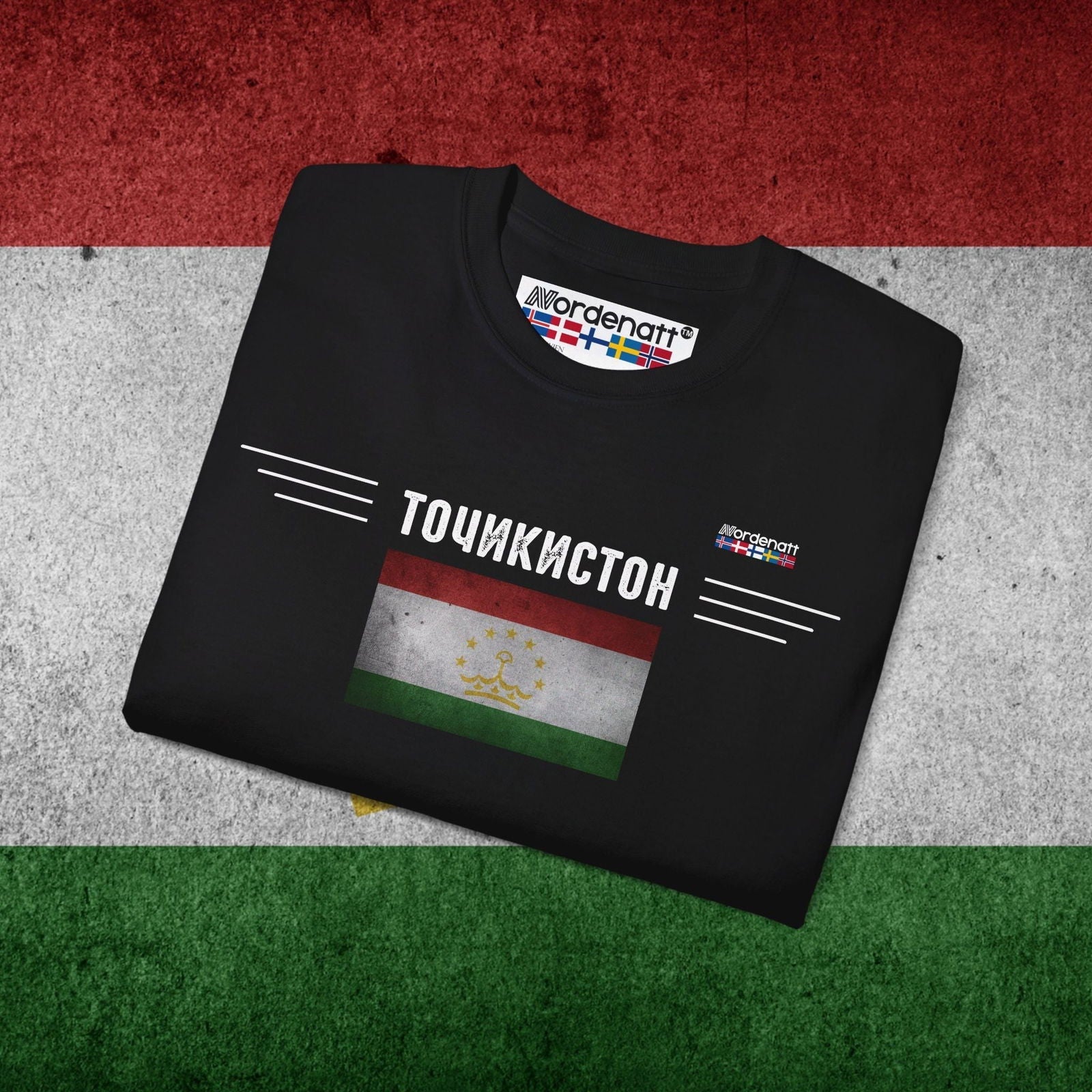 Tajikistan Flag Premium Cotton T-Shirt - Nordenatt TM