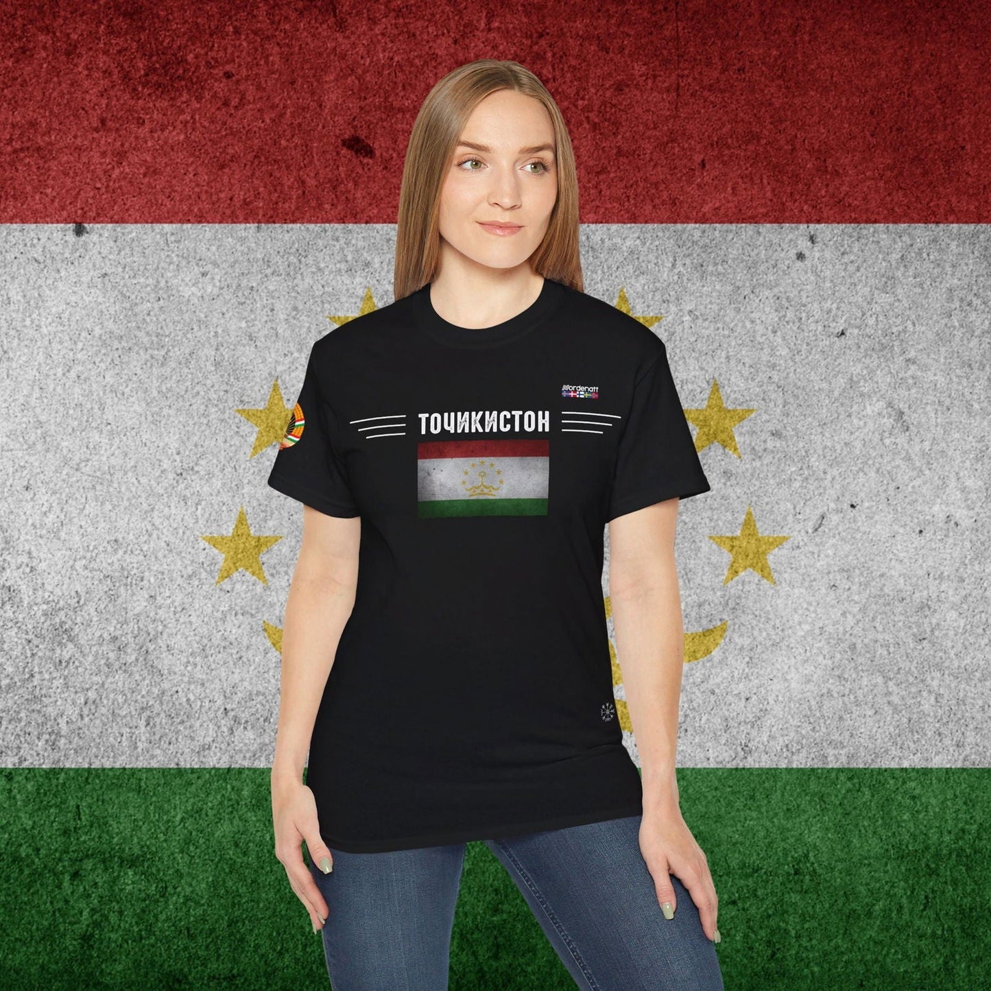 Tajikistan Flag Premium Cotton T-Shirt - Nordenatt TM