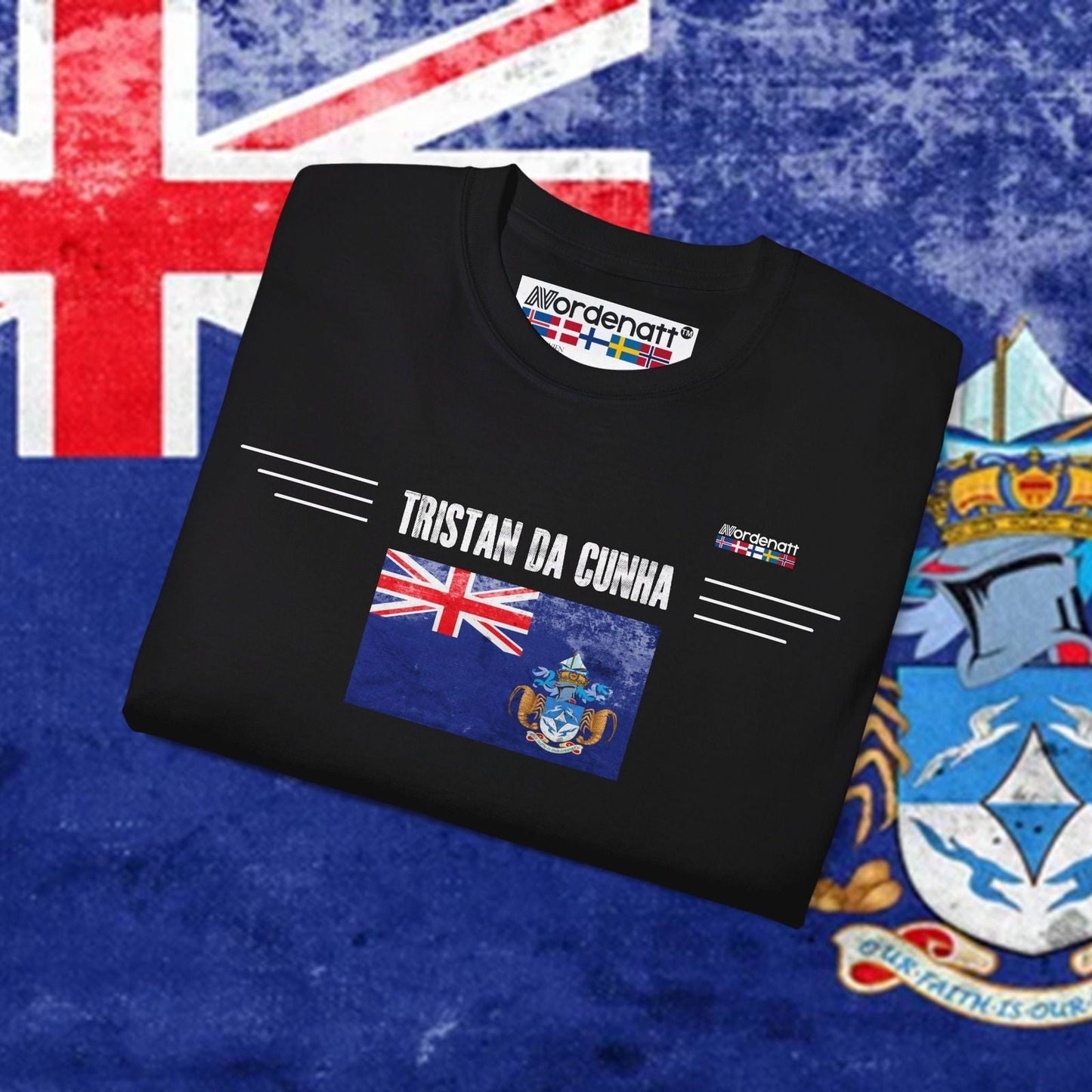 Tristan Da Cunha Soft Cotton Flag T-Shirt - Nordenatt TM