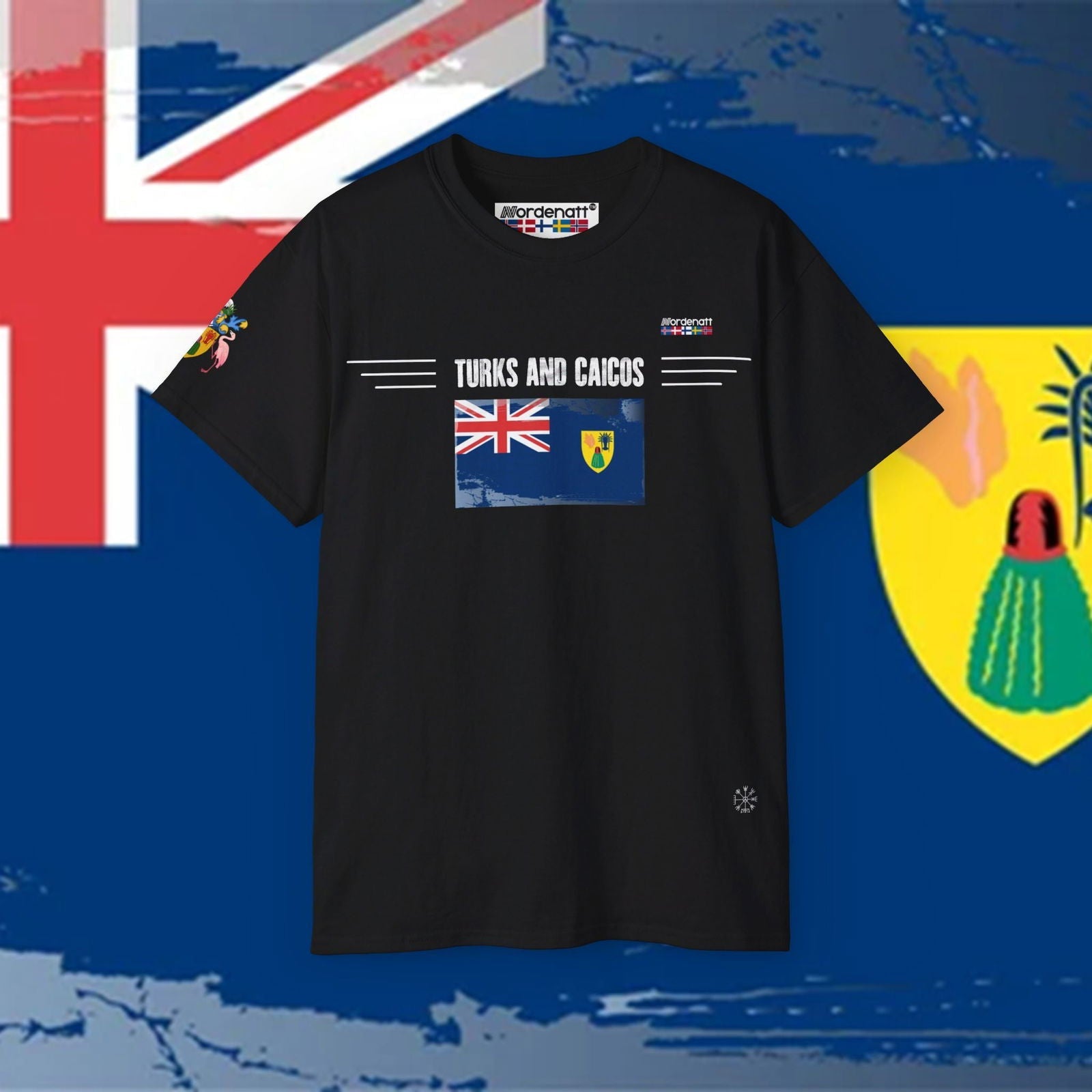 Turks and Caicos Islands Flag Heritage Tee - Nordenatt TM