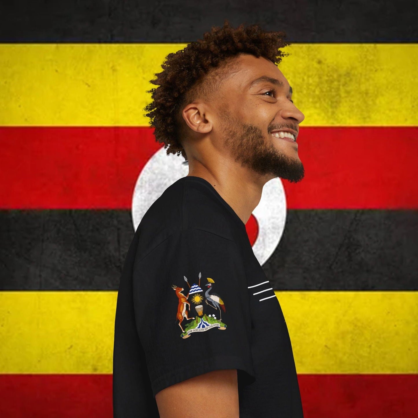 Uganda Flag Premium Cotton Tee - Nordenatt TM