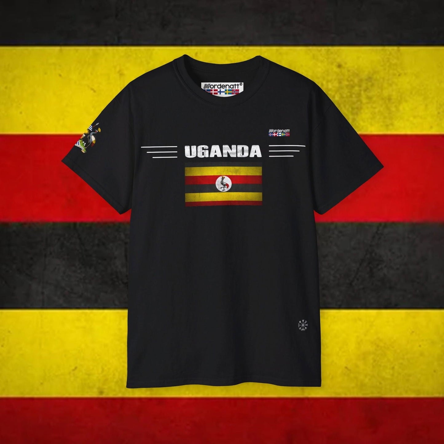 Uganda Flag Premium Cotton Tee - Nordenatt TM