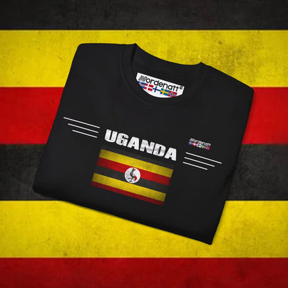 Uganda Flag Premium Cotton Tee - Nordenatt TM