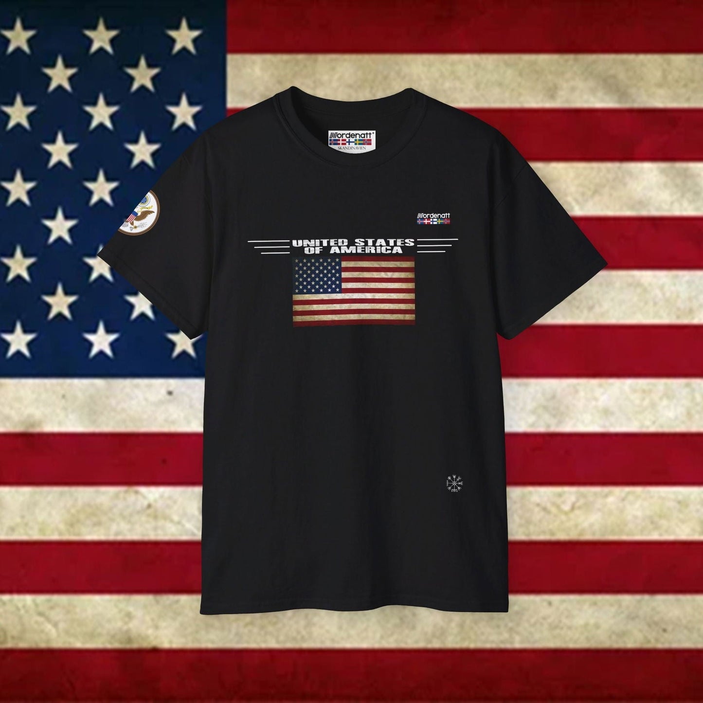 USA Premium Flag Cotton T-Shirt - Nordenatt TM