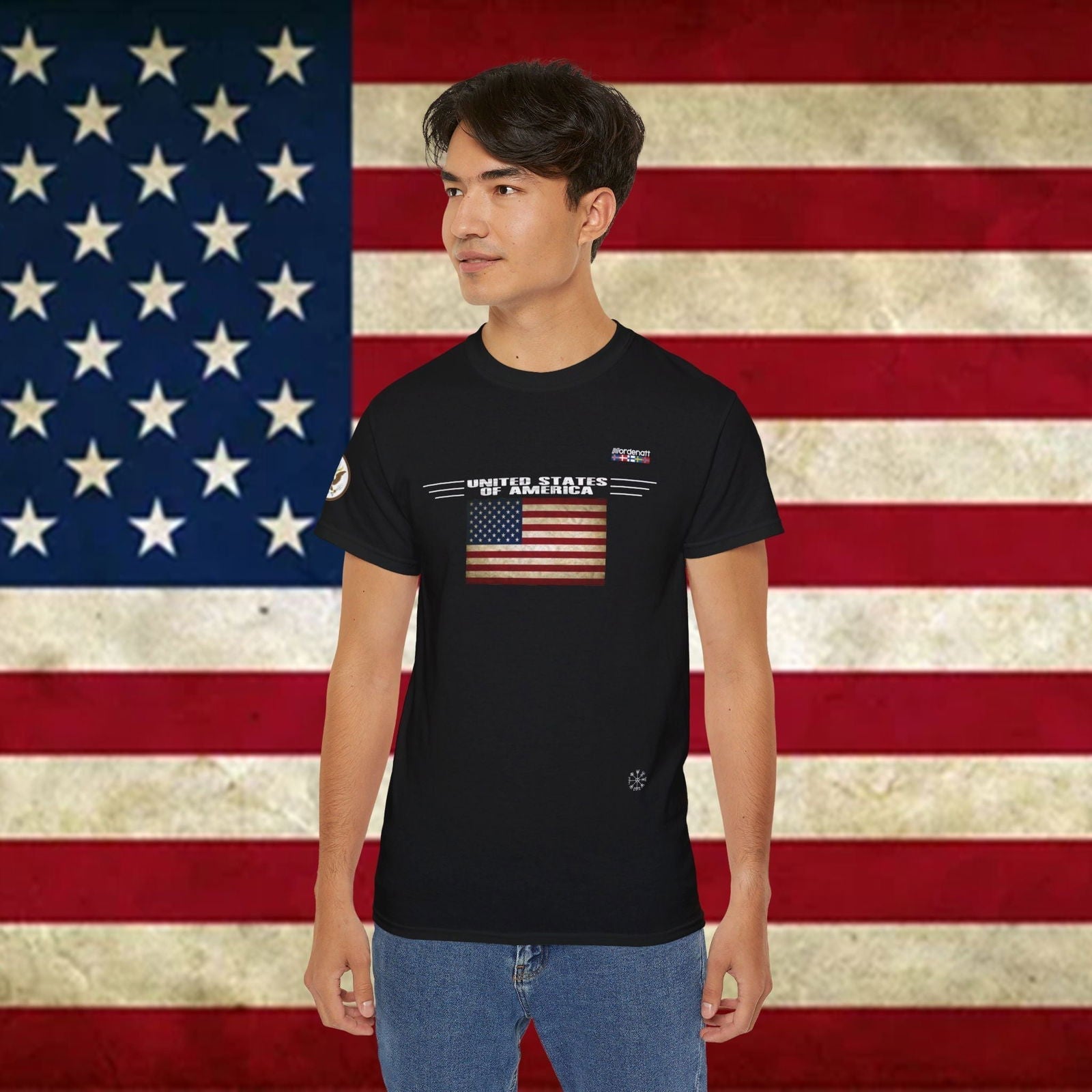 USA Premium Flag Cotton T-Shirt - Nordenatt TM