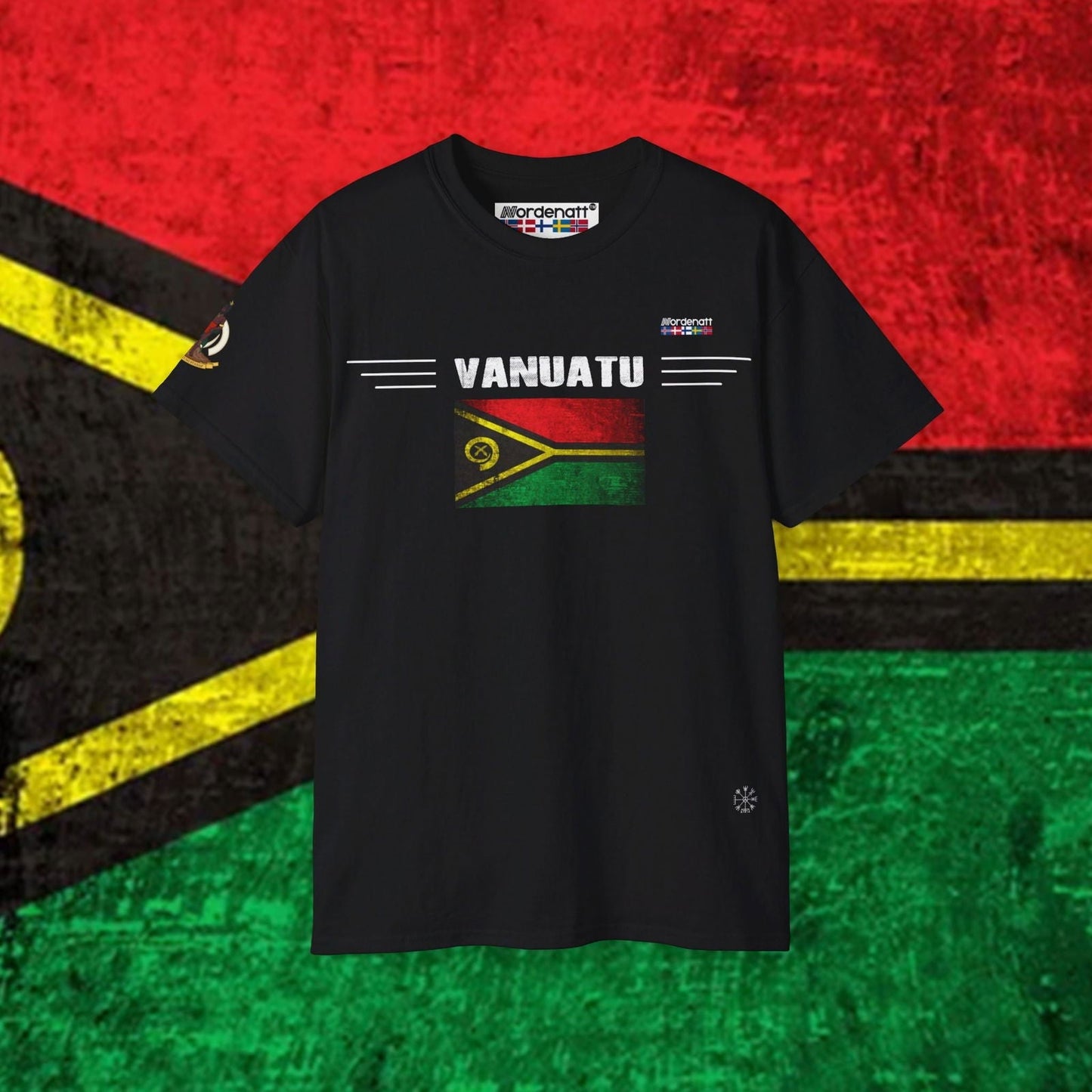 Vanuatu Soft Cotton Flag T-Shirt - Nordenatt TM