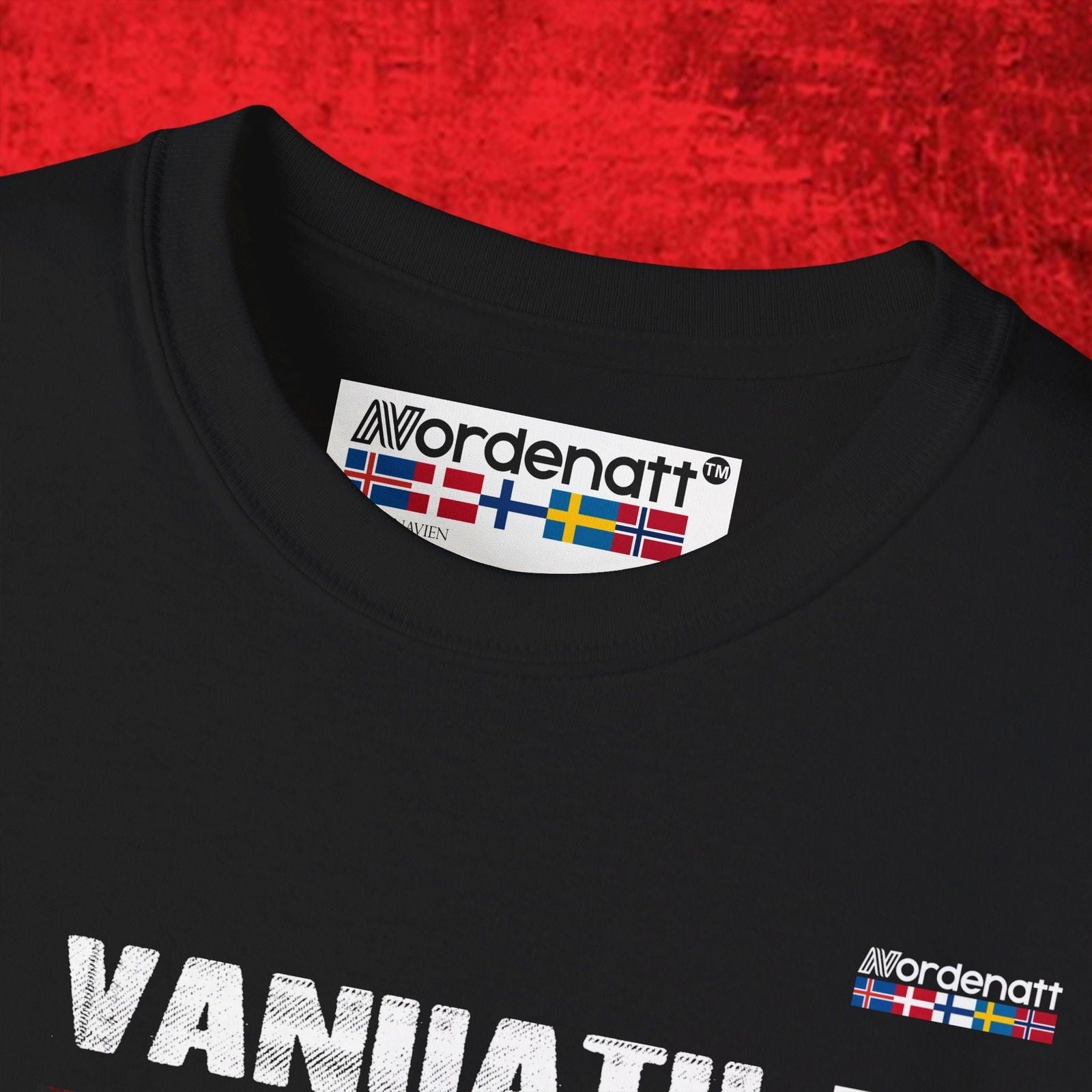 Vanuatu Soft Cotton Flag T-Shirt - Nordenatt TM