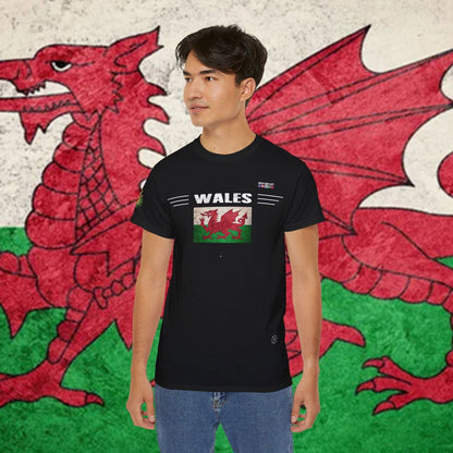 Wales Flag Premium Cotton Tee - Nordenatt TM