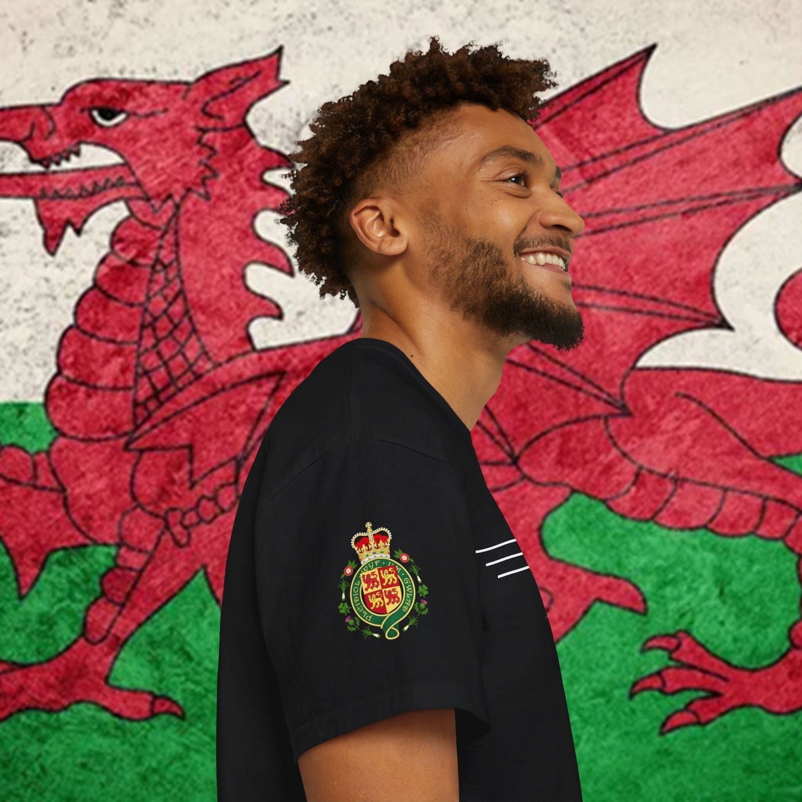 Wales Flag Premium Cotton Tee - Nordenatt TM