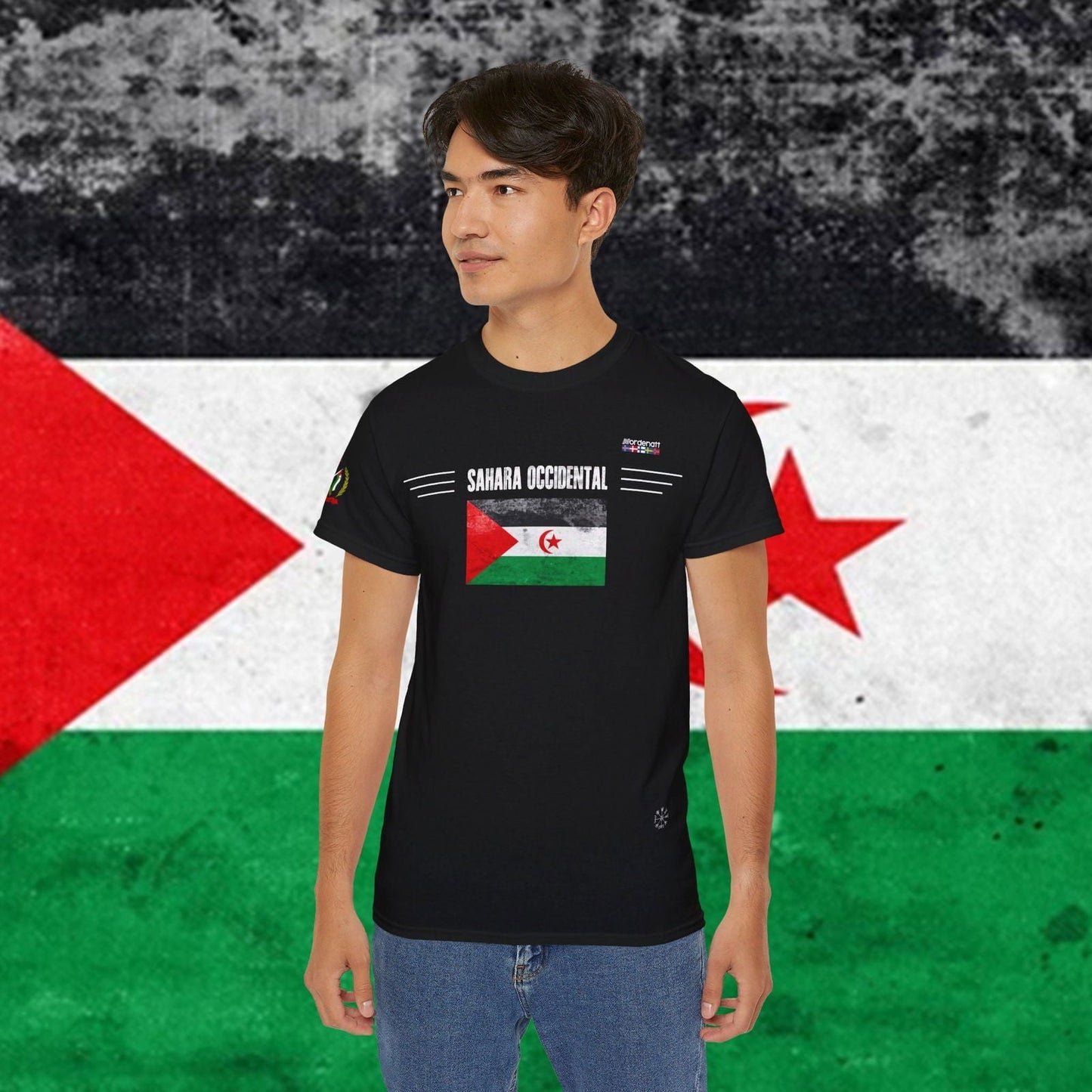 Western Sahara Flag Premium T-Shirt - Nordenatt TM