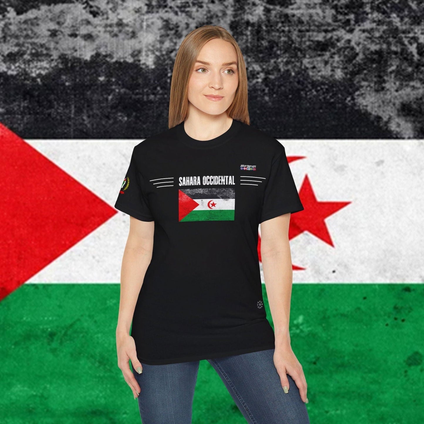 Western Sahara Flag Premium T-Shirt - Nordenatt TM