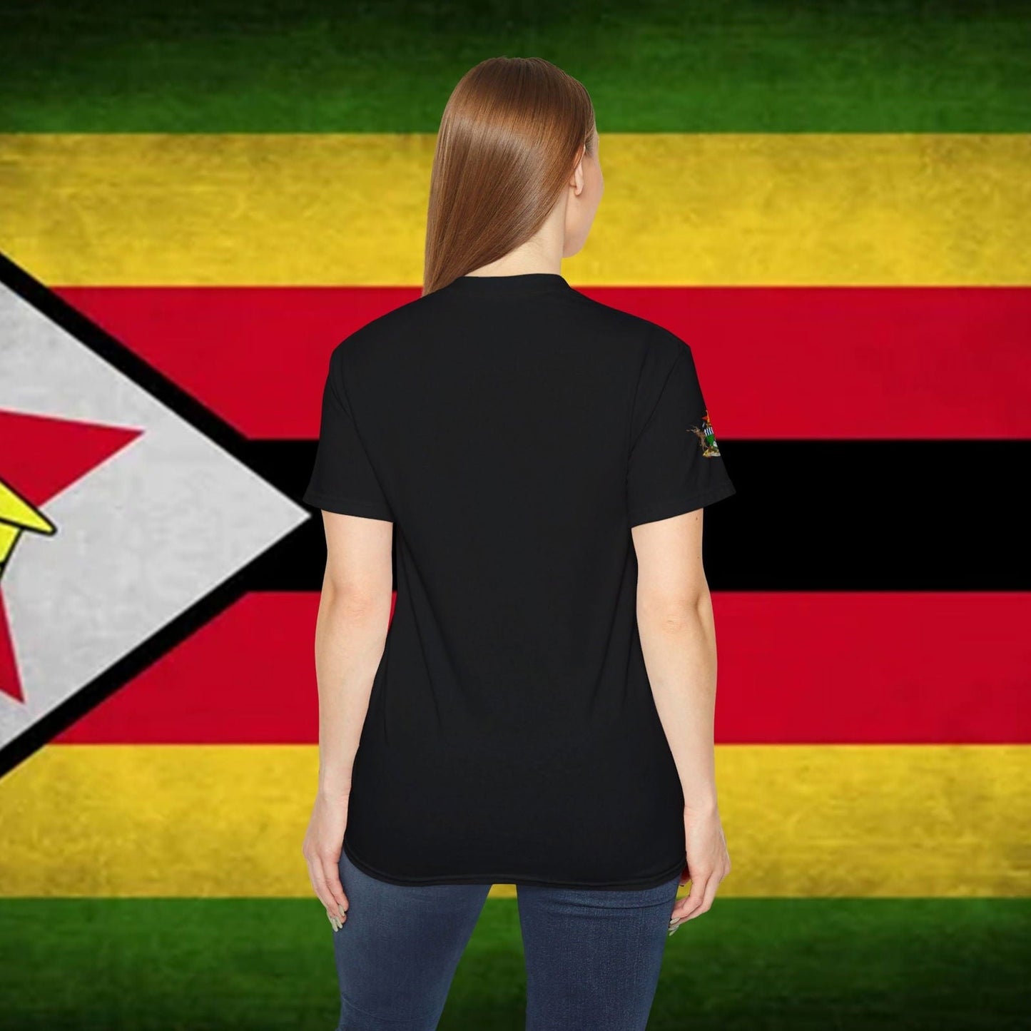 Zimbabwe Soft Cotton Flag T-Shirt - Nordenatt TM